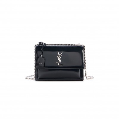 YSL SUNSET MEDIUM IN PEARLESCENT LEATHER 422906 (22*16*8cm)